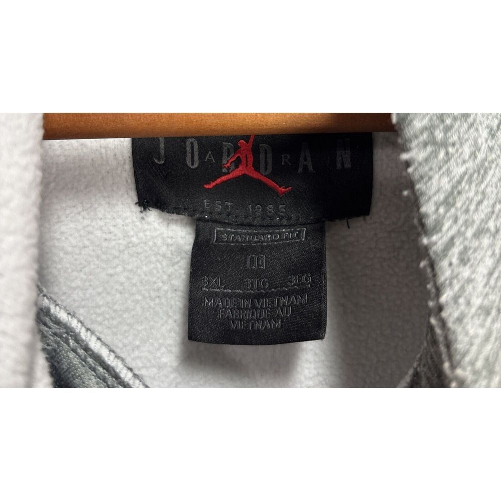 Vintage Jordan Dri-fit Hoodie Men's  Sweatshirt High Neck Jumpman Flight Air 3XL - Picture 3 of 9